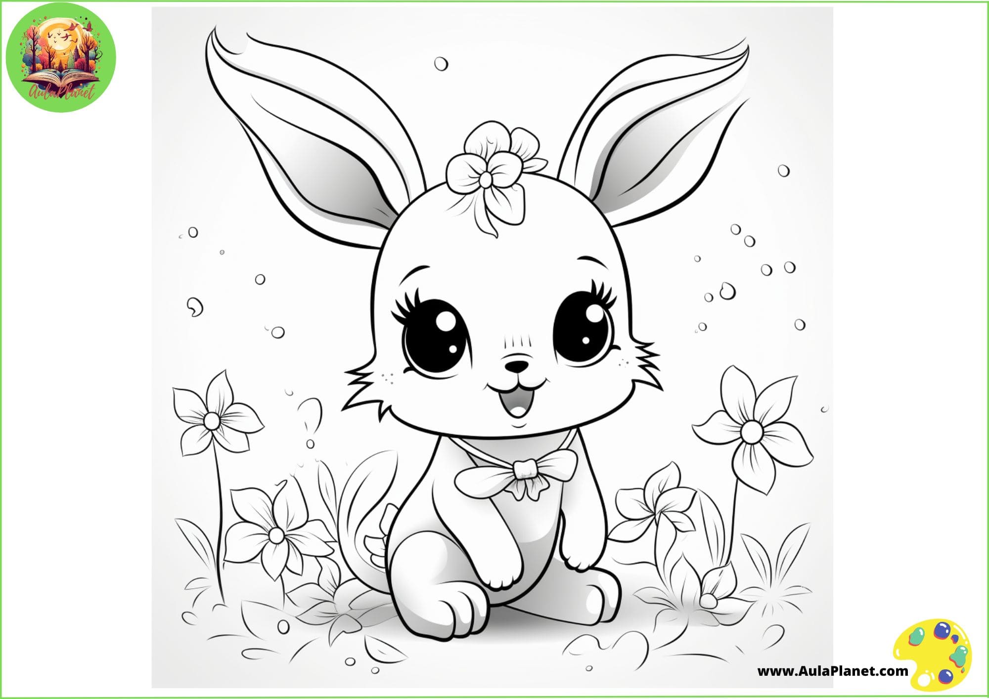Dibujos de conejos para colorear e imprimir gratis