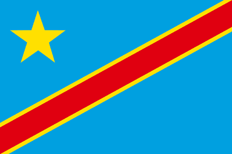 Flag of congo kinshasa
