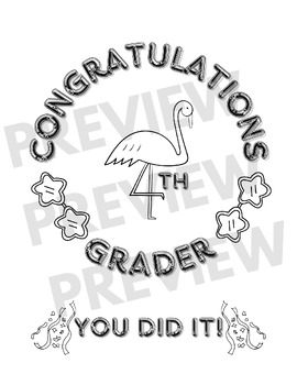 Th grade end of year coloring sheet