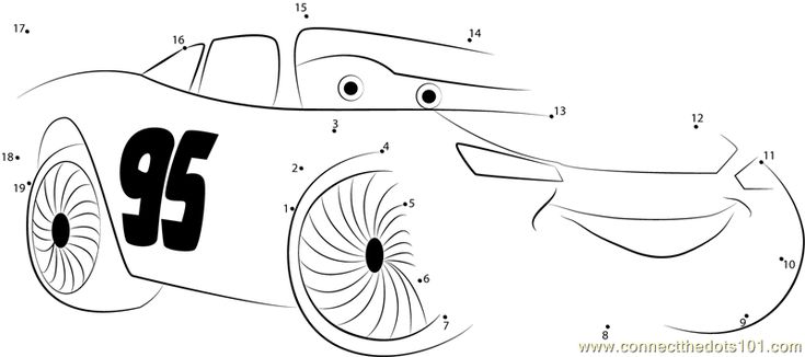 Download or prt happy cars dot to dot prtable worksheet from cartoons cars
