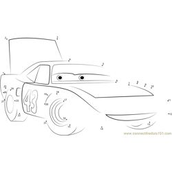 Smart car dot to dot printable worksheet