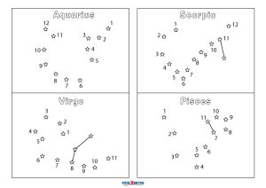Free printable constellation connect the dots