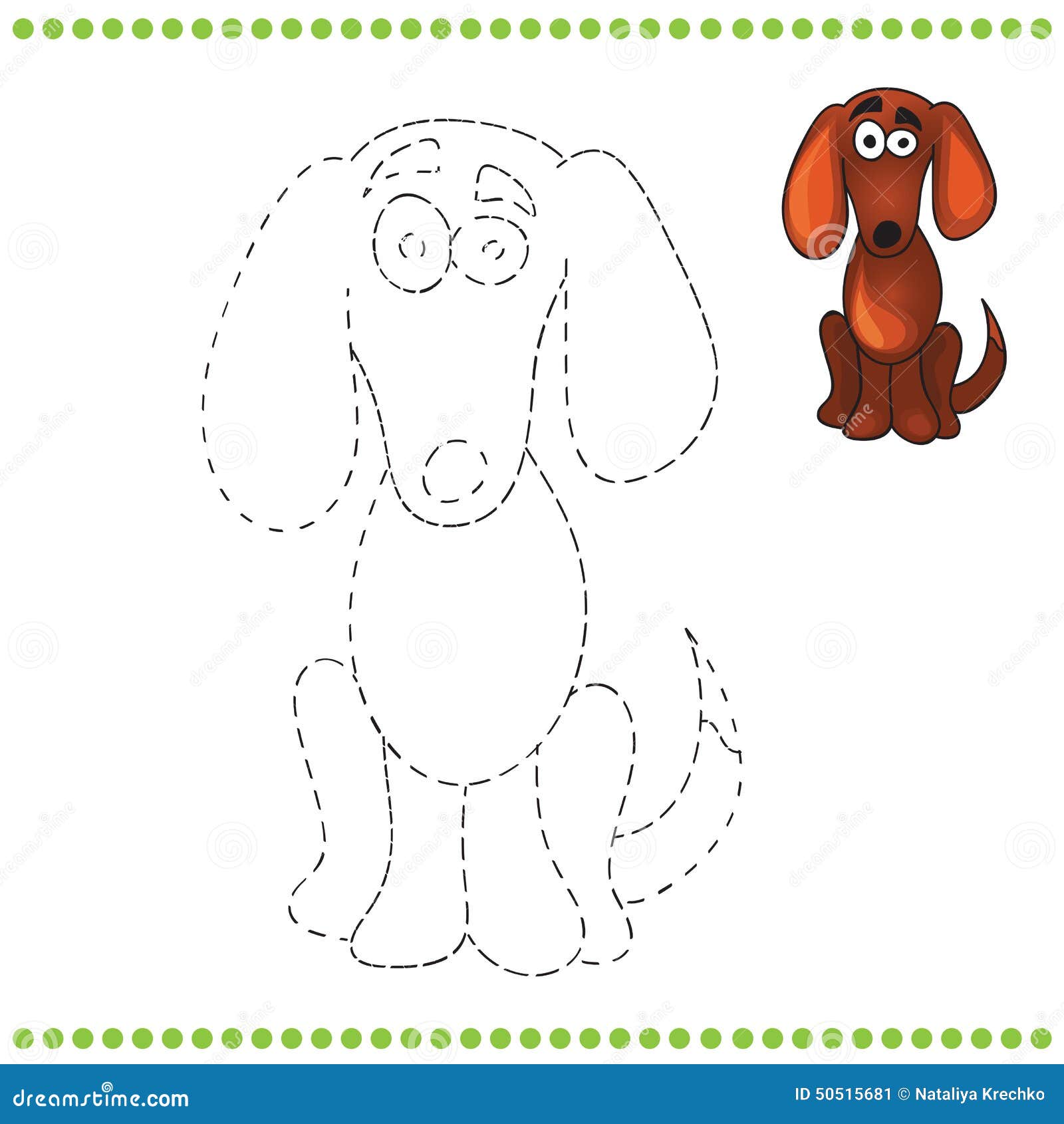 Connect the dots and coloring page stock vector