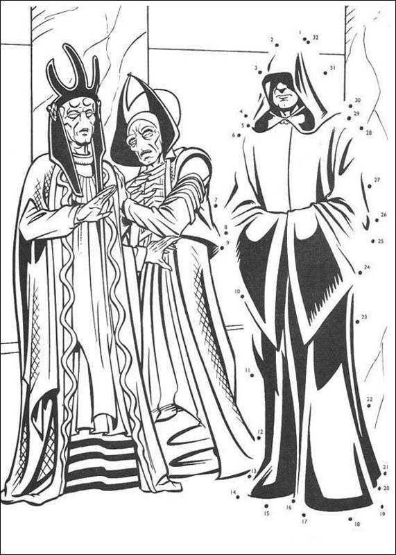 Dot to dot star wars coloring pages