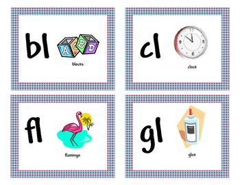 Consonant blend flashcards tpt