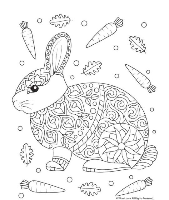 Tareitas liebre de mandala easter coloring pages mandala coloring pages coloring pages