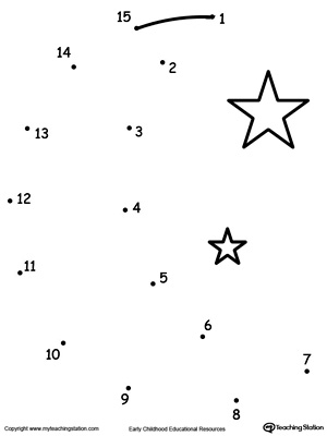 Free learning to count by connecting the dots through drawing a moon