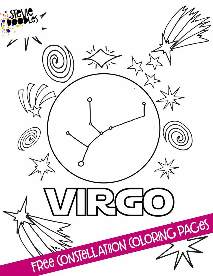 Constellations free constellation coloring pages â stevie doodles constellations star coloring pages coloring pages