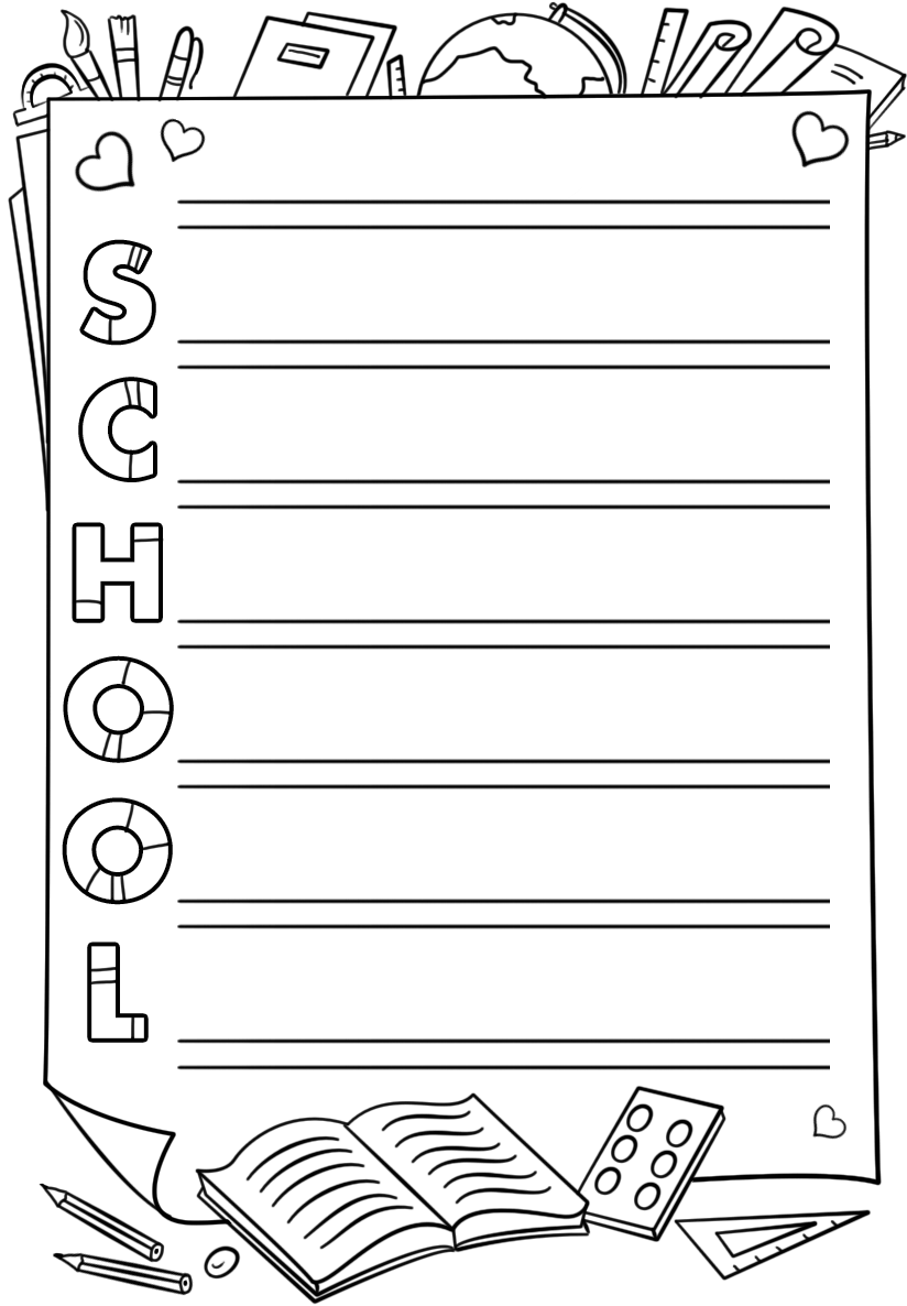 School acrostic poem template free printable papercraft templates