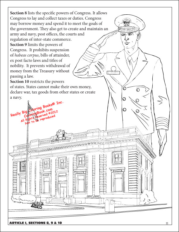 United states constitution coloring books x