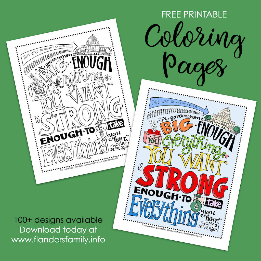 Constitution day coloring page