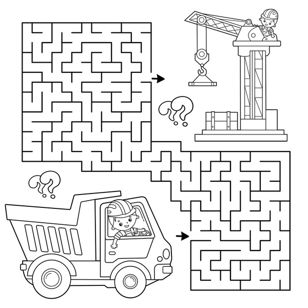 Thousand coloring book maze royalty