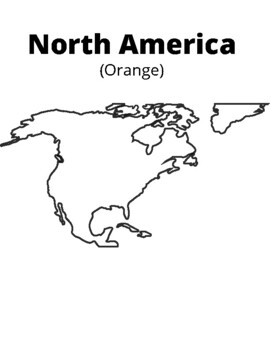 Montessori at home continent coloring sheet by teaching online with kelsey