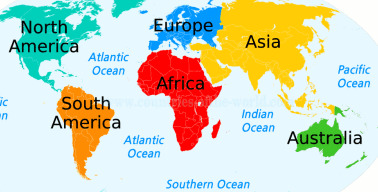 How to make ocean color as blue in maps and how to give different color to continents