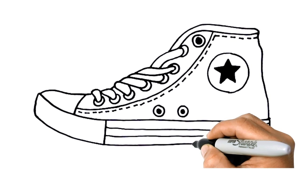 How to draw a shoe easy step by step drawing things you loved