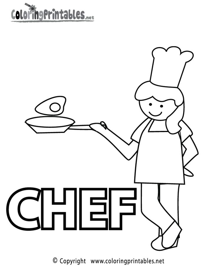 Chef coloring page printable coloring pages sports coloring pages coloring pages for boys