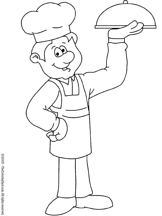 Chef coloring page audio stories for kids free coloring pages colouring printables