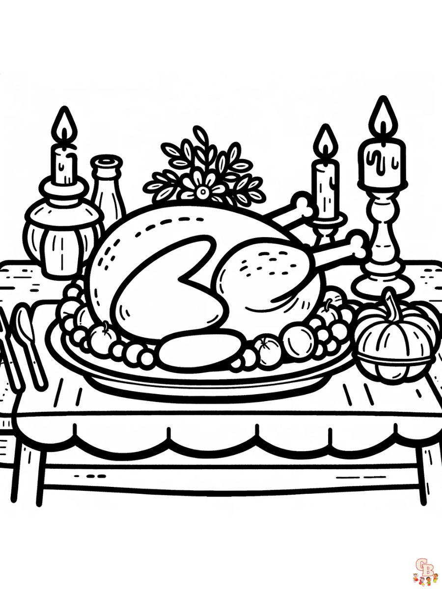 Enjoy free turkey coloring pages printable and have fun