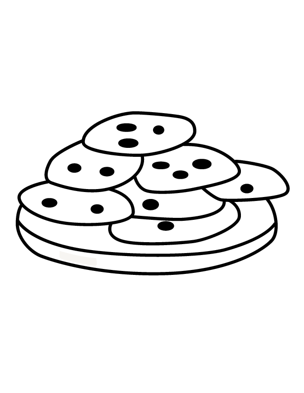 Christmas cookies coloring pages