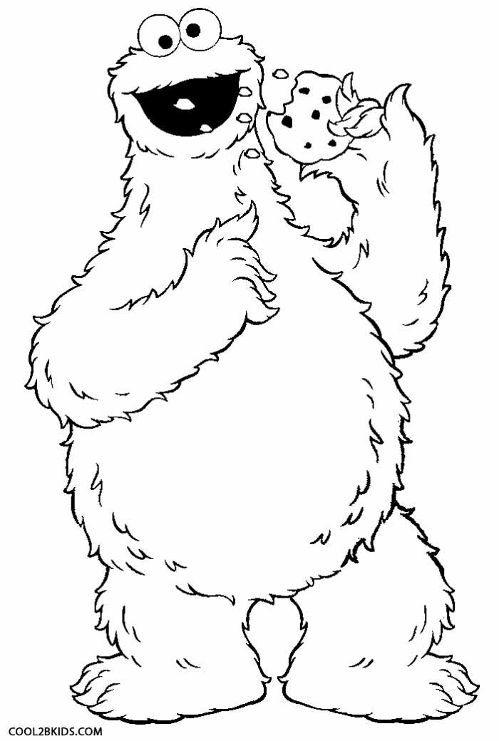 Printable cookie monster coloring pages for kids coolbkids monster coloring pages sesame street coloring pages coloring pages