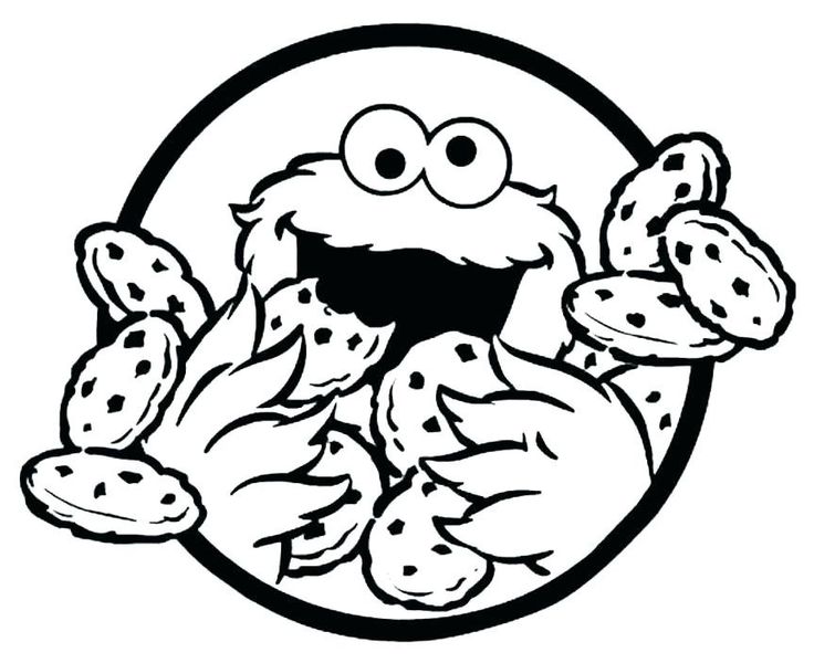 Cookie coloring pages