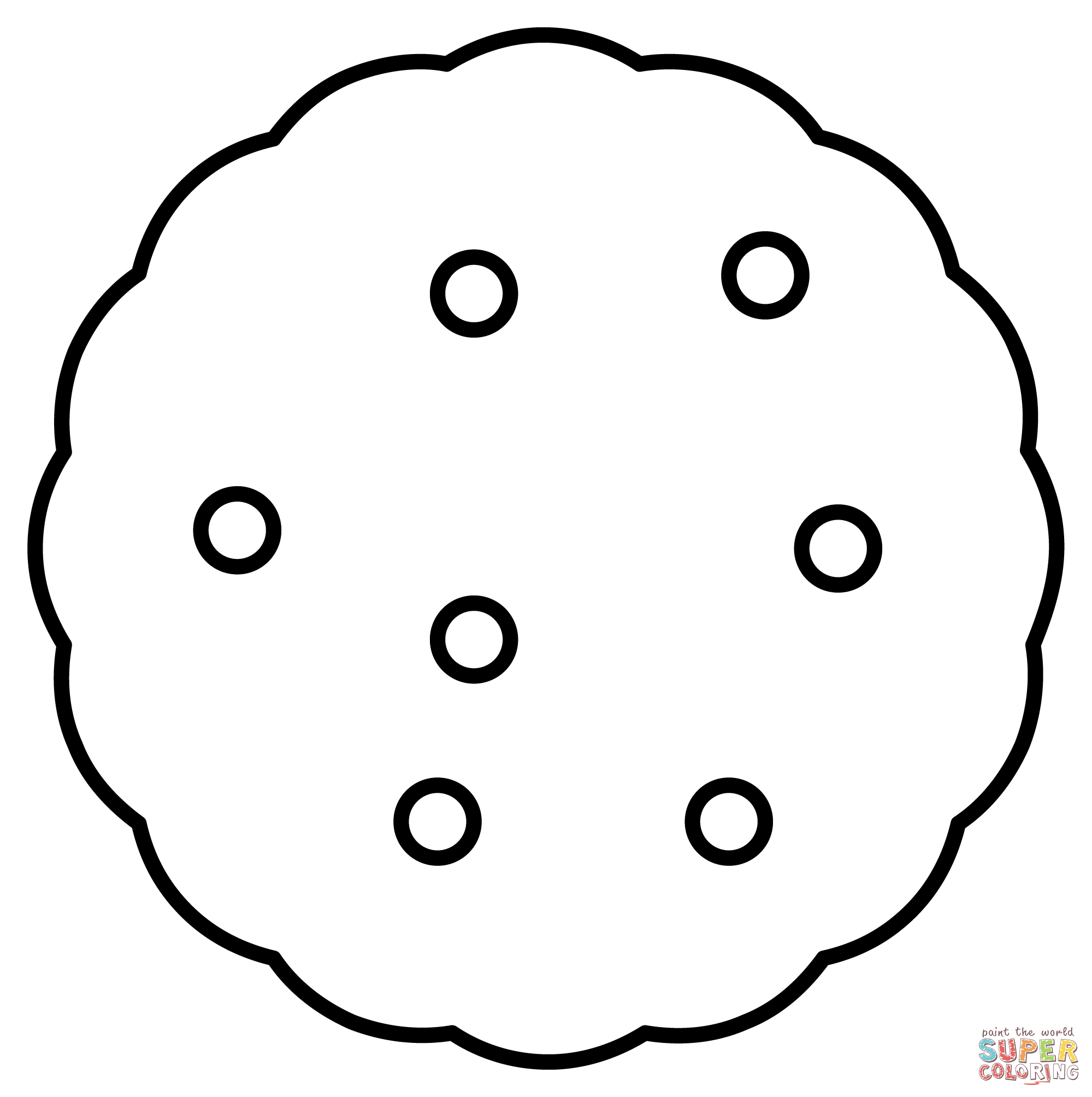 Cookie emoji coloring page free printable coloring pages
