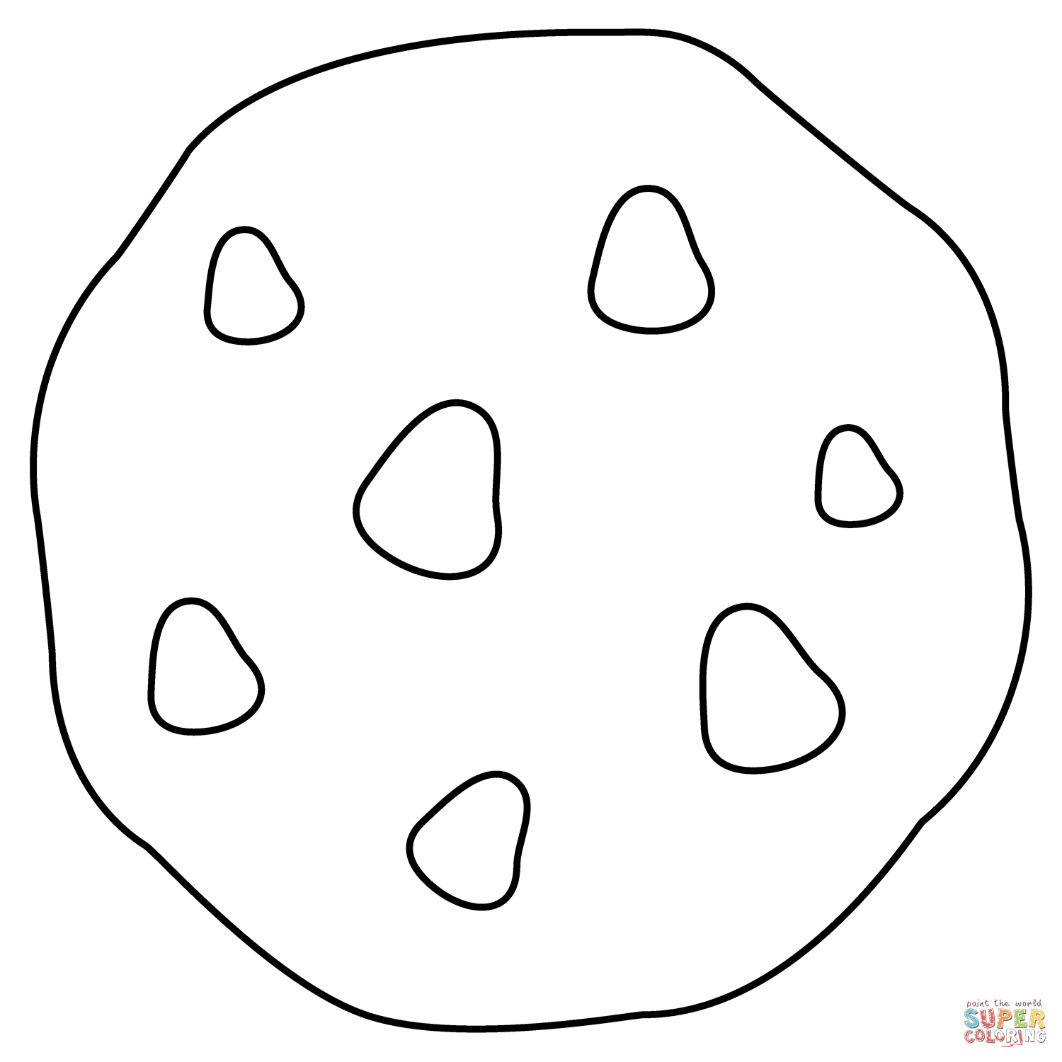 Cookie emoji coloring page free printable coloring pages