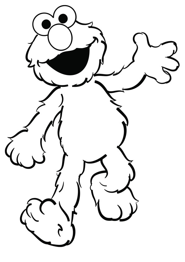 Coloring pages cookie monster coloring page