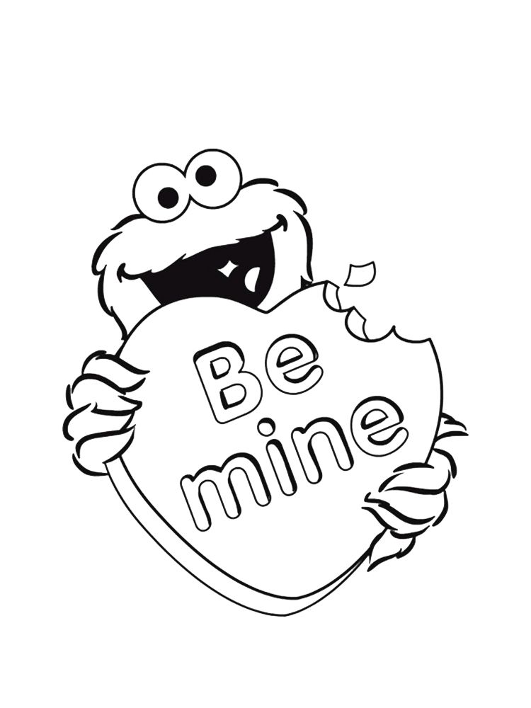 Cookie monster coloring pages