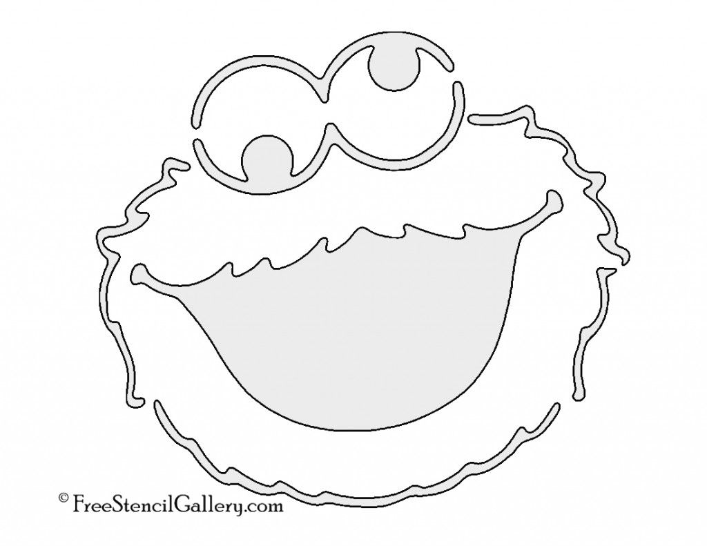 Cookie monster stencil cookie monster pumpkin halloween stencils monster cookies