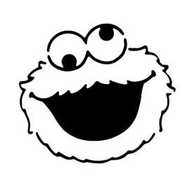 Cookie monster stencil free stencil gallery