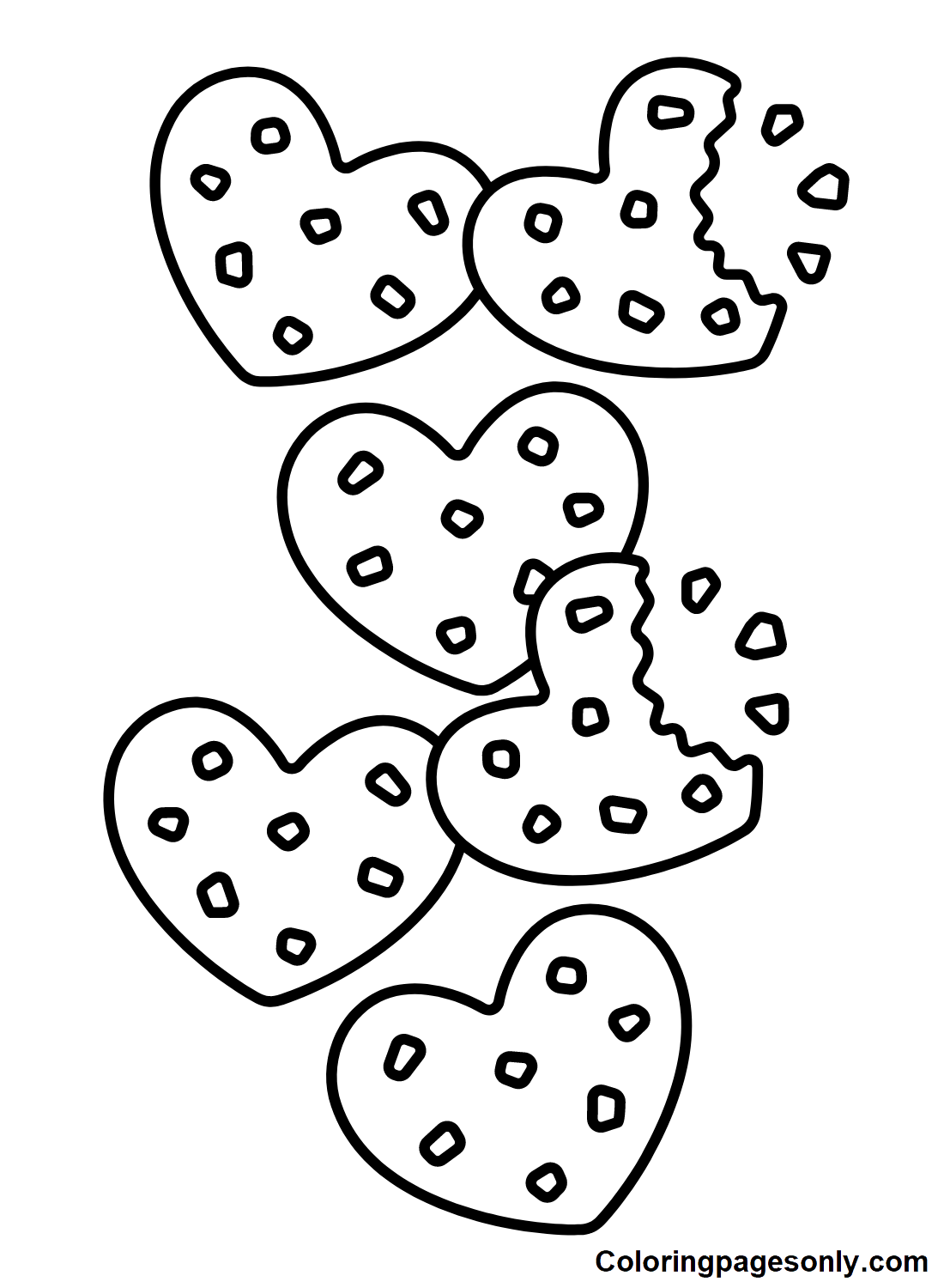 Cookie coloring pages printable for free download