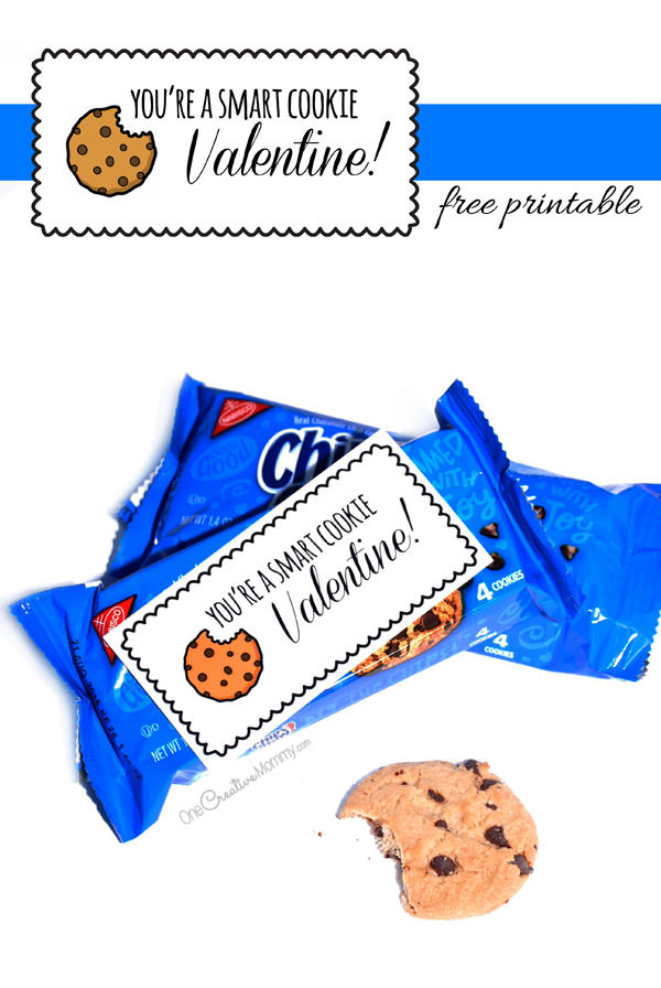 Smart cookie valentine printables