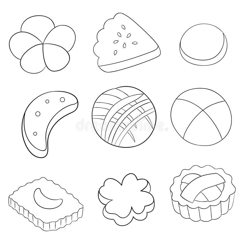 Cookies black white stock illustrations â cookies black white stock illustrations vectors clipart