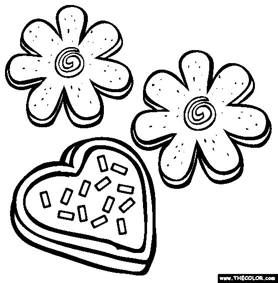 Sugar cookies coloring page free sugar cookies online coloring online coloring pages coloring pages valentines day coloring page