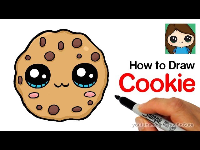How to draw cookie swirl c logo easy