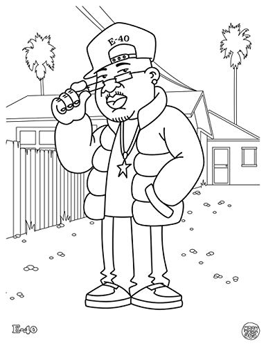 Hip hop coloring book by mark music