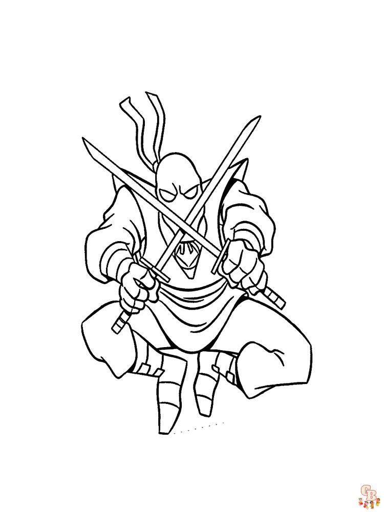 Ninja coloring pages