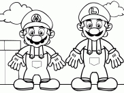 Video games characters coloring pages