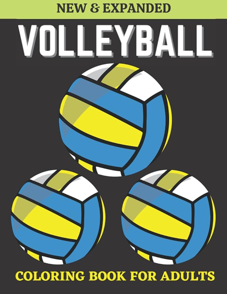 Volleyball coloring book for by house kdprahat printing