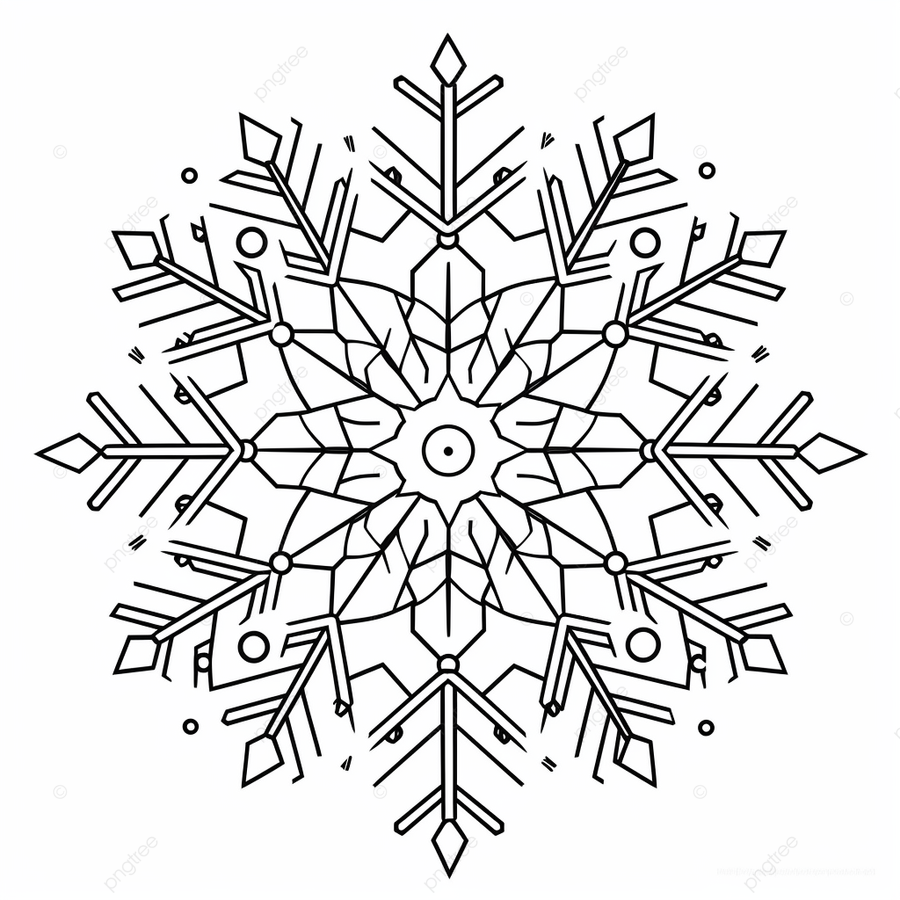 Dibujo de plantilla para colorear copos nieve en blanco y negro adultos png dibujos dibujo del lago dibujo de nieve dibujo de copo de nieve png imagen para dcarga gratuita