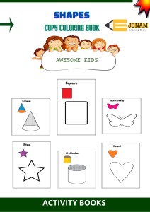 Jonam shapes coloring bookcopy coloring books kids book price in india