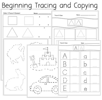 Tracing copying shapes letters numbers and pictures by kristen baxley