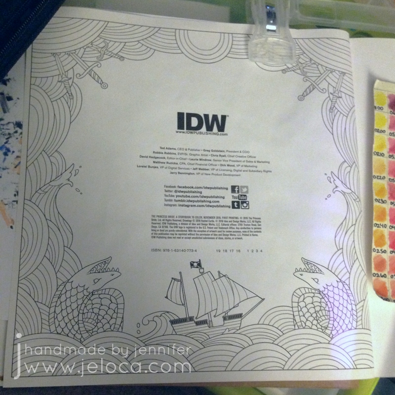 The princess bride coloring book â copyright page