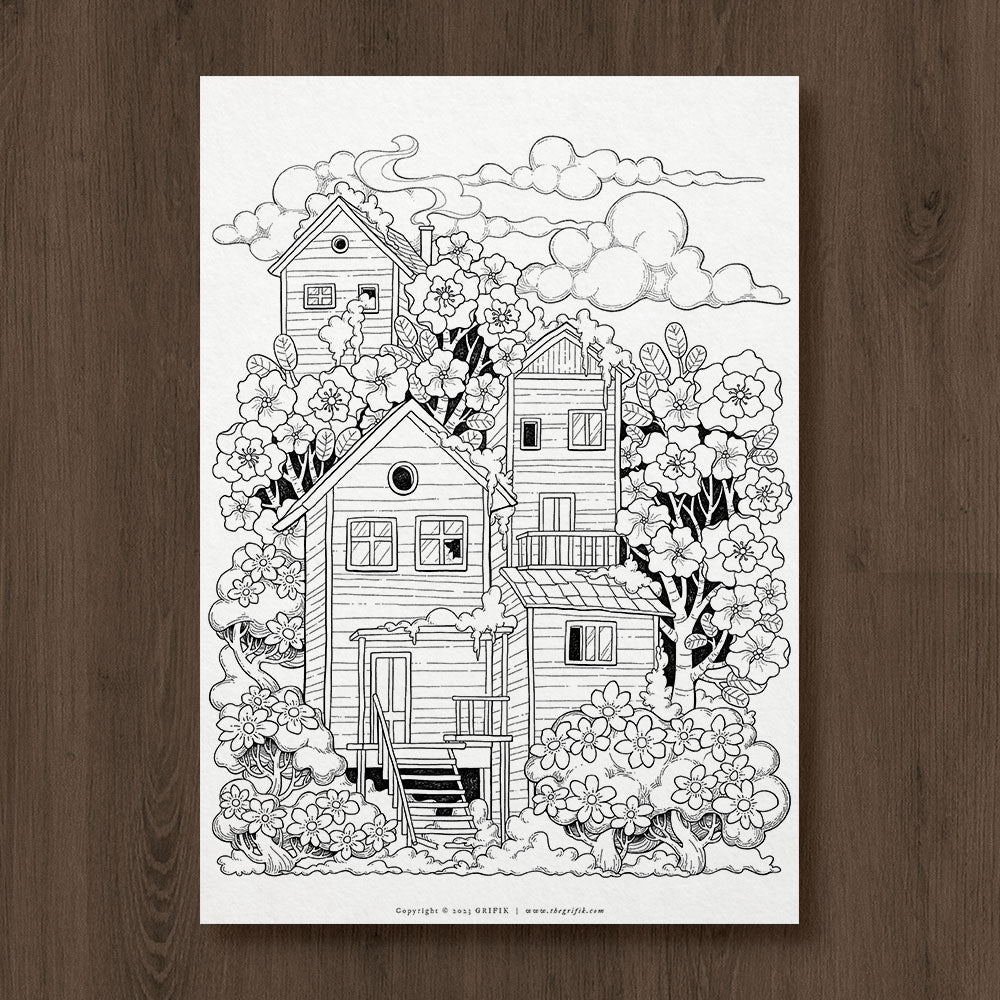 Bloom coloring page â grifik