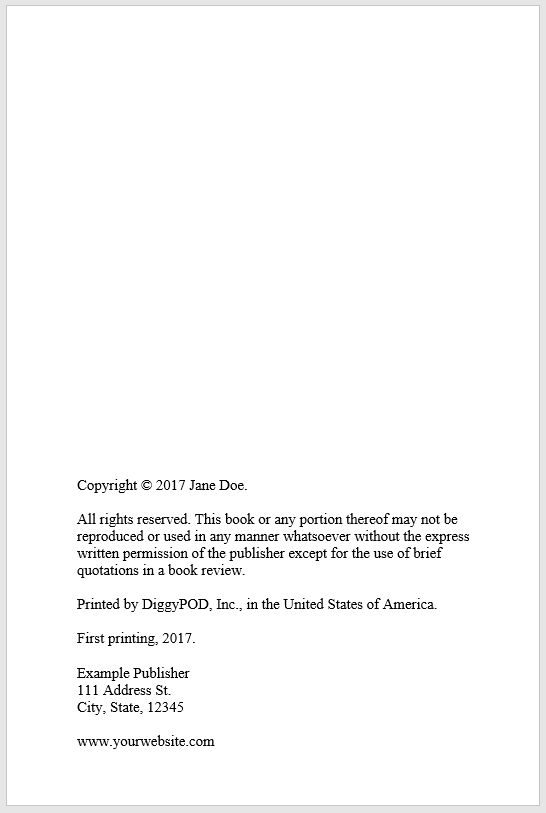 Short copyright page example and how to self publishing words coloring book coloring books