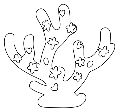 Coral emoji coloring page free printable coloring pages