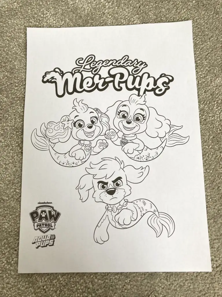 Free paw patrol colouring sheets