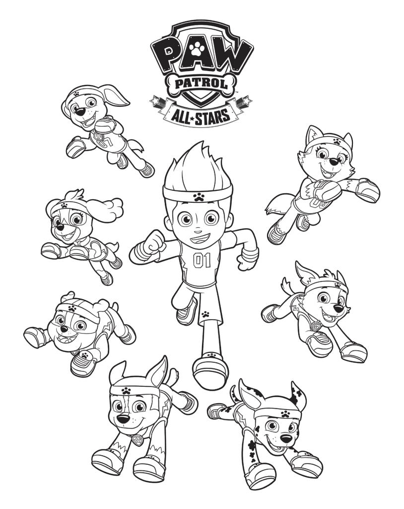 Paw patrol coloring pages