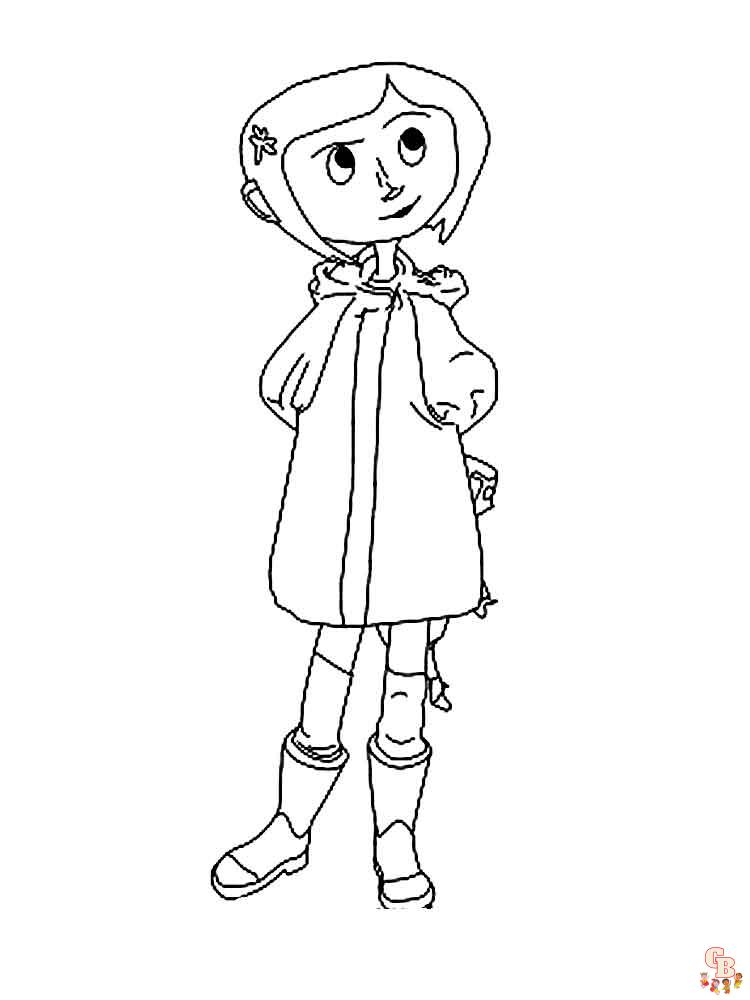Discover the magic of coraline coloring pages for kids